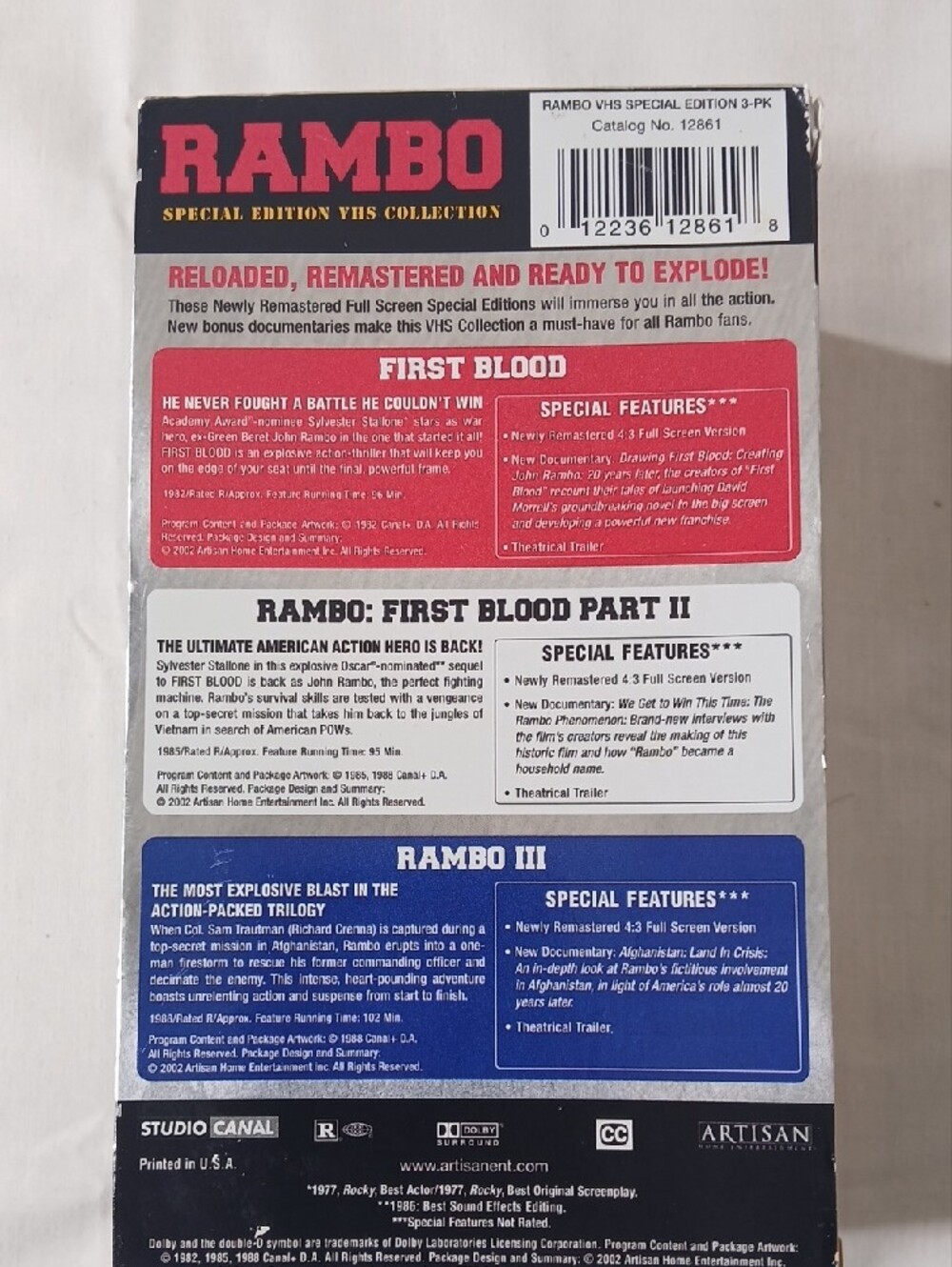 Stallone Rambo Trilogy - Picture 3 of 4